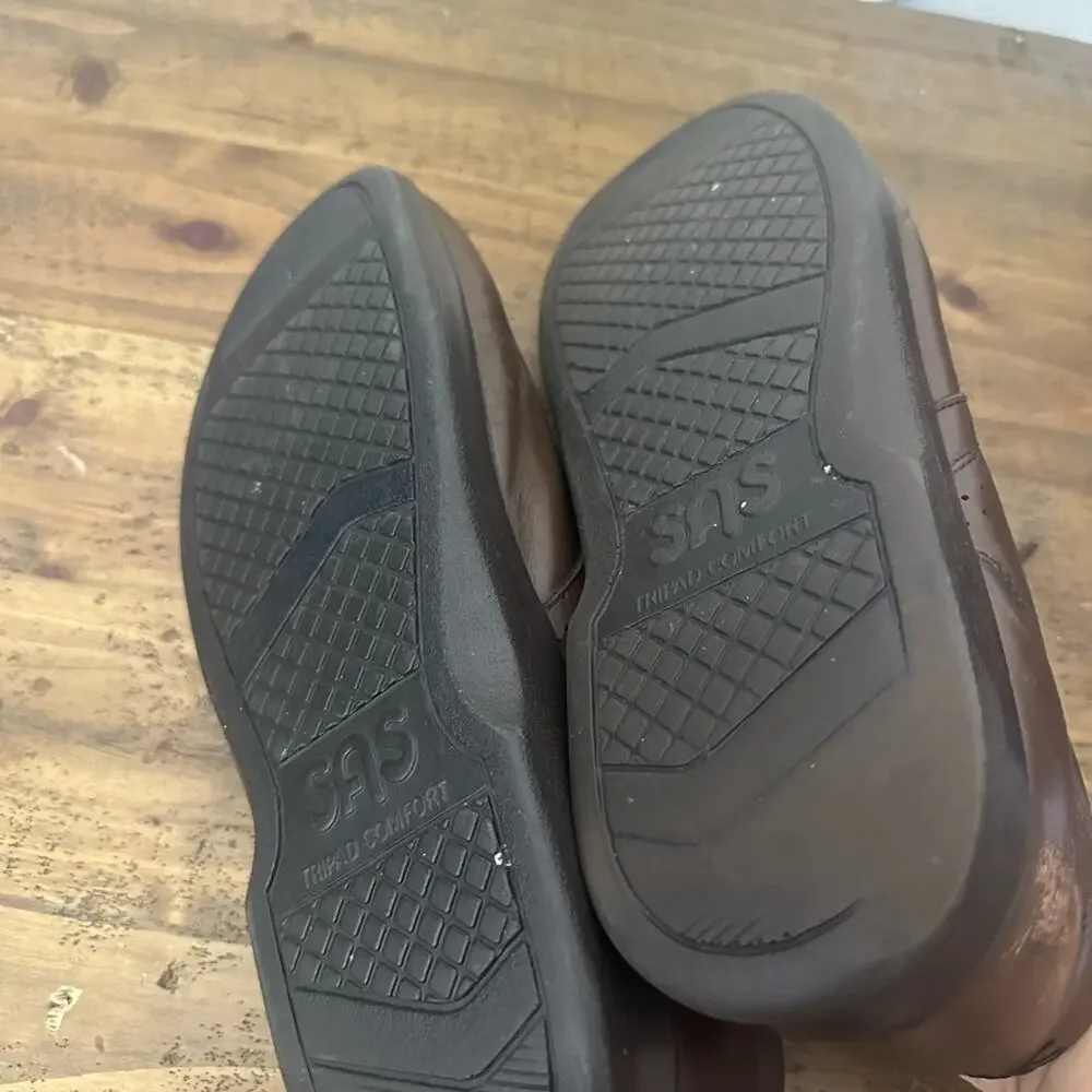 SAS Time Out Antique Walnut 11 Men's Comfort Shoes Loafers Brown
